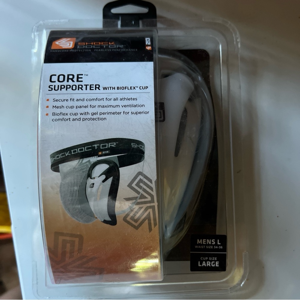 Men’s Shock Doctor Core Supporter with Bioflex Cup - Size Large